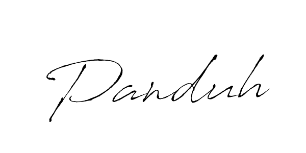 How to make Panduh signature? Antro_Vectra is a professional autograph style. Create handwritten signature for Panduh name. Panduh signature style 6 images and pictures png