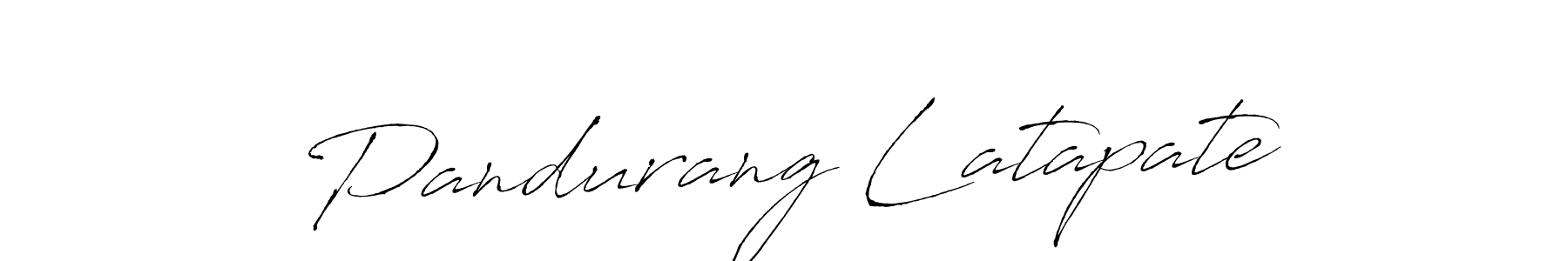 You should practise on your own different ways (Antro_Vectra) to write your name (Pandurang Latapate) in signature. don't let someone else do it for you. Pandurang Latapate signature style 6 images and pictures png