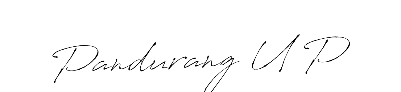 Also we have Pandurang U P name is the best signature style. Create professional handwritten signature collection using Antro_Vectra autograph style. Pandurang U P signature style 6 images and pictures png