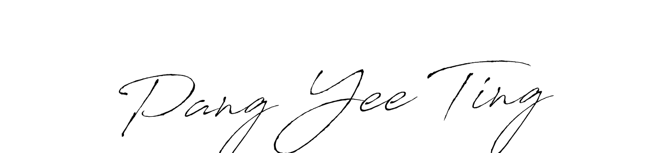 Make a beautiful signature design for name Pang Yee Ting. With this signature (Antro_Vectra) style, you can create a handwritten signature for free. Pang Yee Ting signature style 6 images and pictures png