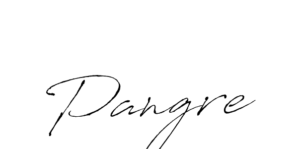 Antro_Vectra is a professional signature style that is perfect for those who want to add a touch of class to their signature. It is also a great choice for those who want to make their signature more unique. Get Pangre name to fancy signature for free. Pangre signature style 6 images and pictures png