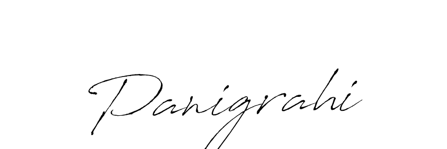 Create a beautiful signature design for name Panigrahi. With this signature (Antro_Vectra) fonts, you can make a handwritten signature for free. Panigrahi signature style 6 images and pictures png