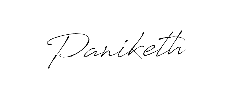 Use a signature maker to create a handwritten signature online. With this signature software, you can design (Antro_Vectra) your own signature for name Paniketh. Paniketh signature style 6 images and pictures png