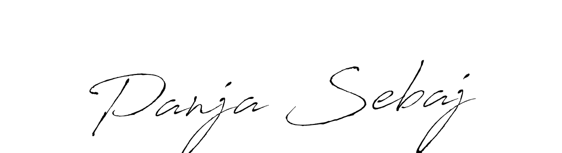 Once you've used our free online signature maker to create your best signature Antro_Vectra style, it's time to enjoy all of the benefits that Panja Sebaj name signing documents. Panja Sebaj signature style 6 images and pictures png