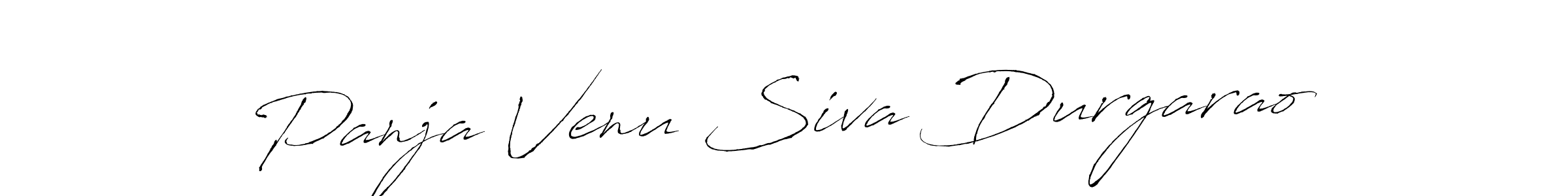 Create a beautiful signature design for name Panja Venu Siva Durgarao. With this signature (Antro_Vectra) fonts, you can make a handwritten signature for free. Panja Venu Siva Durgarao signature style 6 images and pictures png
