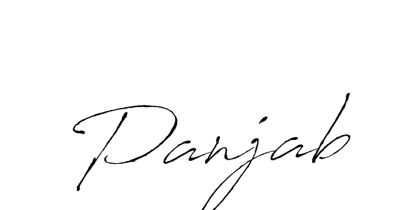 How to make Panjab signature? Antro_Vectra is a professional autograph style. Create handwritten signature for Panjab name. Panjab signature style 6 images and pictures png