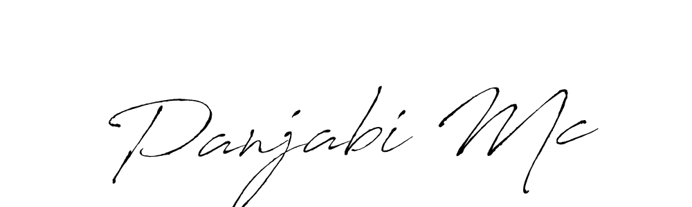 Use a signature maker to create a handwritten signature online. With this signature software, you can design (Antro_Vectra) your own signature for name Panjabi Mc. Panjabi Mc signature style 6 images and pictures png