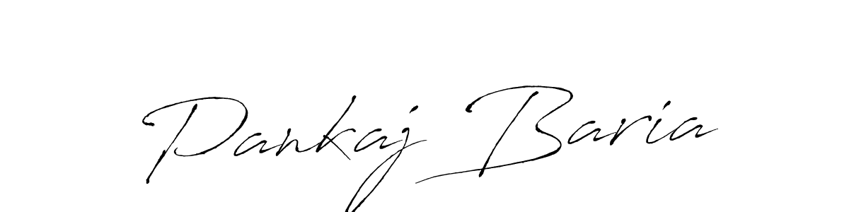 Make a beautiful signature design for name Pankaj Baria. With this signature (Antro_Vectra) style, you can create a handwritten signature for free. Pankaj Baria signature style 6 images and pictures png