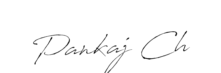 Design your own signature with our free online signature maker. With this signature software, you can create a handwritten (Antro_Vectra) signature for name Pankaj Ch. Pankaj Ch signature style 6 images and pictures png