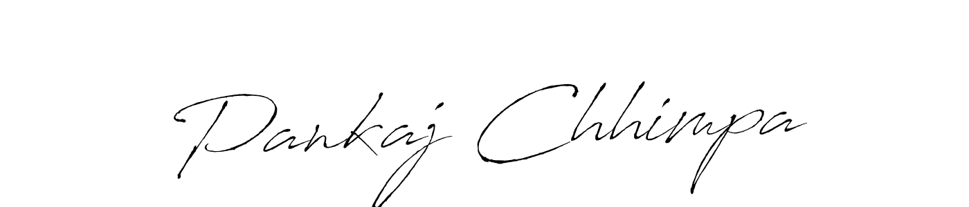 Pankaj Chhimpa stylish signature style. Best Handwritten Sign (Antro_Vectra) for my name. Handwritten Signature Collection Ideas for my name Pankaj Chhimpa. Pankaj Chhimpa signature style 6 images and pictures png