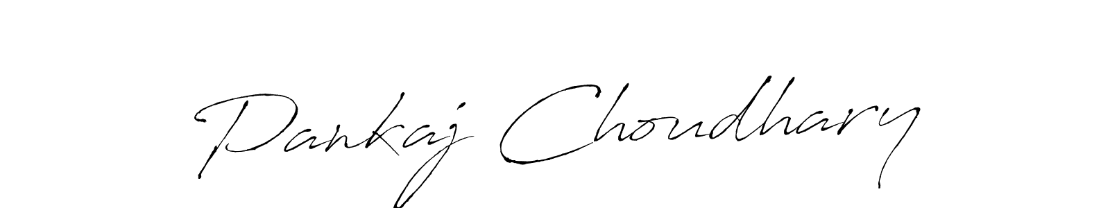 How to make Pankaj Choudhary signature? Antro_Vectra is a professional autograph style. Create handwritten signature for Pankaj Choudhary name. Pankaj Choudhary signature style 6 images and pictures png