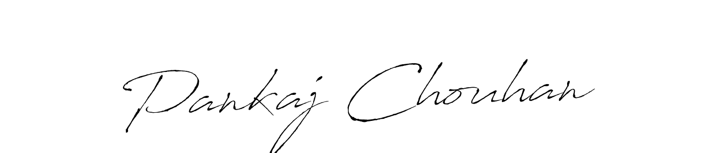 Make a beautiful signature design for name Pankaj Chouhan. With this signature (Antro_Vectra) style, you can create a handwritten signature for free. Pankaj Chouhan signature style 6 images and pictures png
