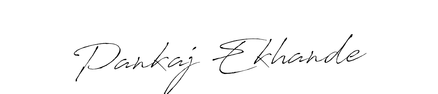 Design your own signature with our free online signature maker. With this signature software, you can create a handwritten (Antro_Vectra) signature for name Pankaj Ekhande. Pankaj Ekhande signature style 6 images and pictures png