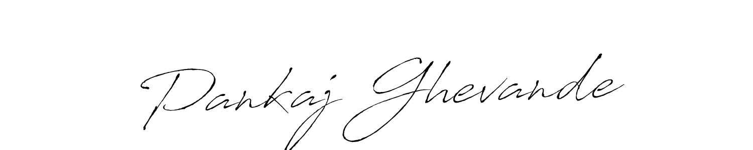 How to make Pankaj Ghevande name signature. Use Antro_Vectra style for creating short signs online. This is the latest handwritten sign. Pankaj Ghevande signature style 6 images and pictures png
