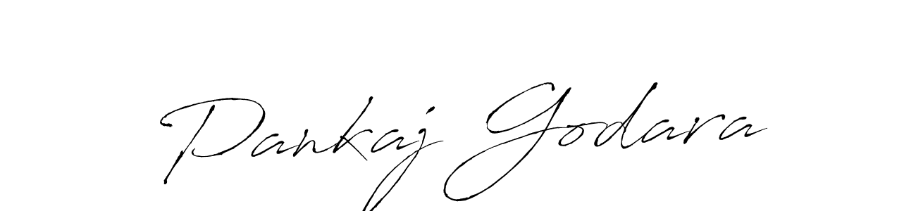 How to make Pankaj Godara name signature. Use Antro_Vectra style for creating short signs online. This is the latest handwritten sign. Pankaj Godara signature style 6 images and pictures png
