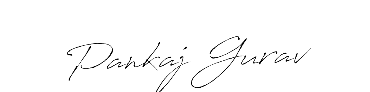 Make a beautiful signature design for name Pankaj Gurav. With this signature (Antro_Vectra) style, you can create a handwritten signature for free. Pankaj Gurav signature style 6 images and pictures png