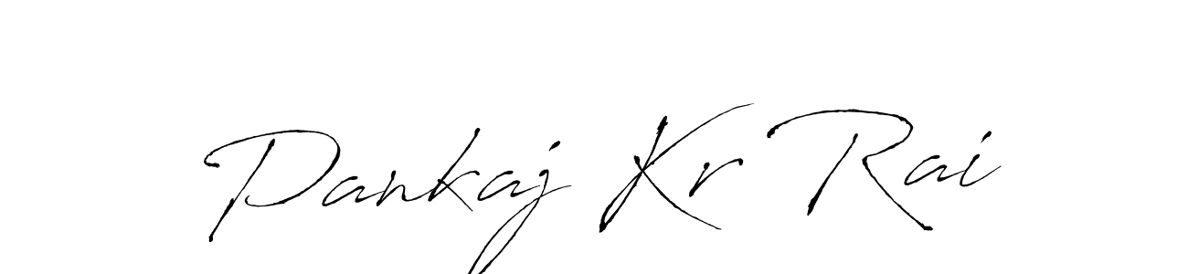 Create a beautiful signature design for name Pankaj Kr Rai. With this signature (Antro_Vectra) fonts, you can make a handwritten signature for free. Pankaj Kr Rai signature style 6 images and pictures png