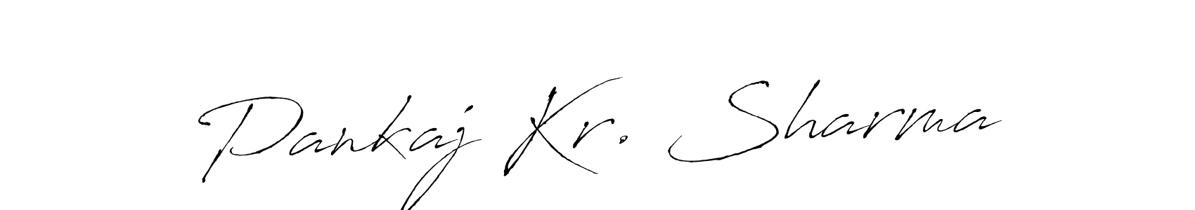 Design your own signature with our free online signature maker. With this signature software, you can create a handwritten (Antro_Vectra) signature for name Pankaj Kr. Sharma. Pankaj Kr. Sharma signature style 6 images and pictures png