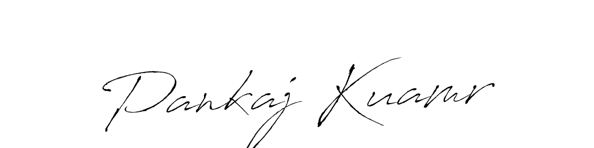 Pankaj Kuamr stylish signature style. Best Handwritten Sign (Antro_Vectra) for my name. Handwritten Signature Collection Ideas for my name Pankaj Kuamr. Pankaj Kuamr signature style 6 images and pictures png