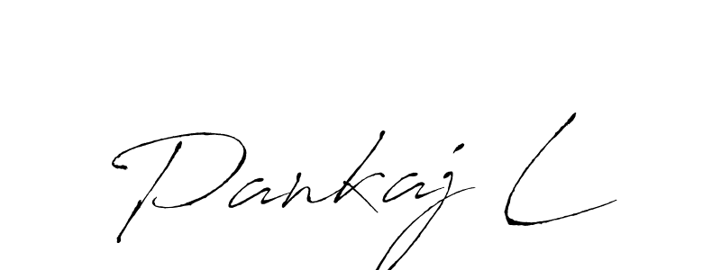 Make a beautiful signature design for name Pankaj L. With this signature (Antro_Vectra) style, you can create a handwritten signature for free. Pankaj L signature style 6 images and pictures png