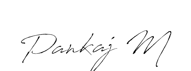 How to make Pankaj M signature? Antro_Vectra is a professional autograph style. Create handwritten signature for Pankaj M name. Pankaj M signature style 6 images and pictures png