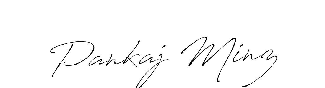 Pankaj Minz stylish signature style. Best Handwritten Sign (Antro_Vectra) for my name. Handwritten Signature Collection Ideas for my name Pankaj Minz. Pankaj Minz signature style 6 images and pictures png