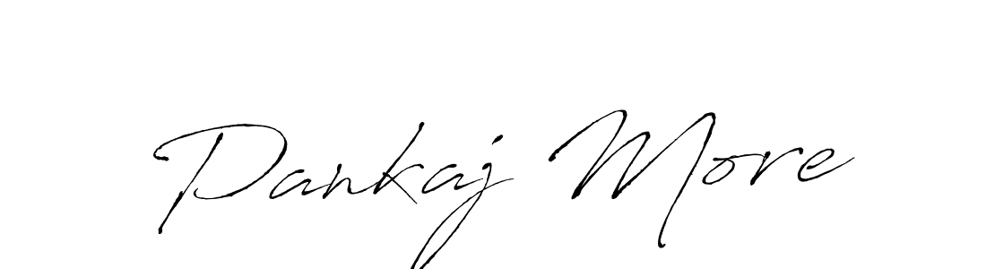 Pankaj More stylish signature style. Best Handwritten Sign (Antro_Vectra) for my name. Handwritten Signature Collection Ideas for my name Pankaj More. Pankaj More signature style 6 images and pictures png