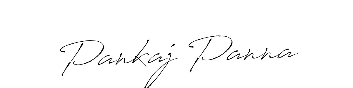 Create a beautiful signature design for name Pankaj Panna. With this signature (Antro_Vectra) fonts, you can make a handwritten signature for free. Pankaj Panna signature style 6 images and pictures png