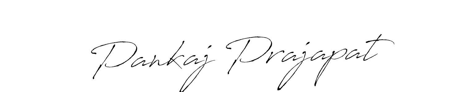 Create a beautiful signature design for name Pankaj Prajapat. With this signature (Antro_Vectra) fonts, you can make a handwritten signature for free. Pankaj Prajapat signature style 6 images and pictures png