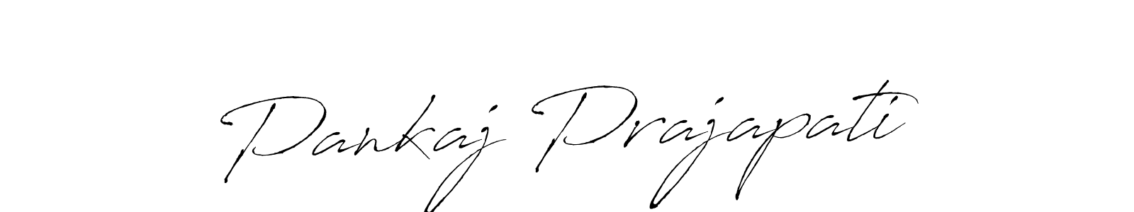 Make a beautiful signature design for name Pankaj Prajapati. With this signature (Antro_Vectra) style, you can create a handwritten signature for free. Pankaj Prajapati signature style 6 images and pictures png