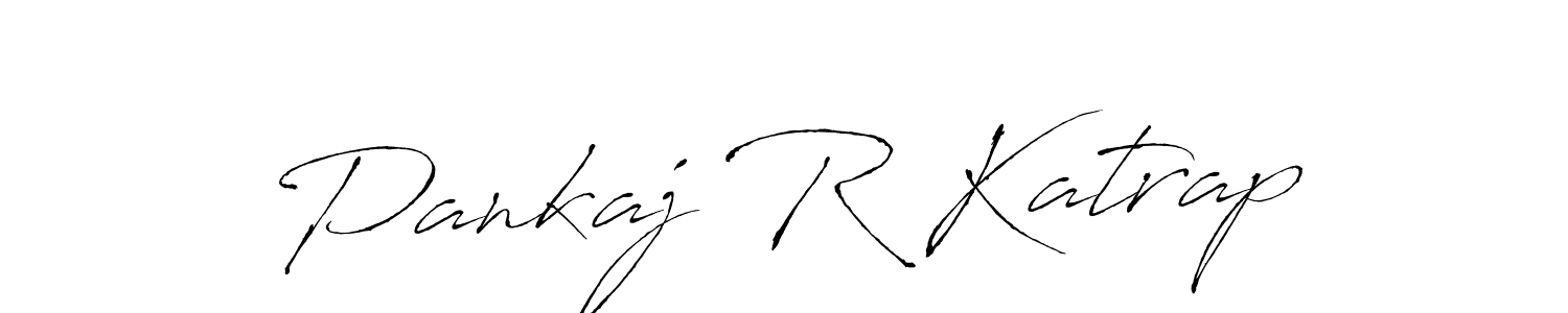 Pankaj R Katrap stylish signature style. Best Handwritten Sign (Antro_Vectra) for my name. Handwritten Signature Collection Ideas for my name Pankaj R Katrap. Pankaj R Katrap signature style 6 images and pictures png