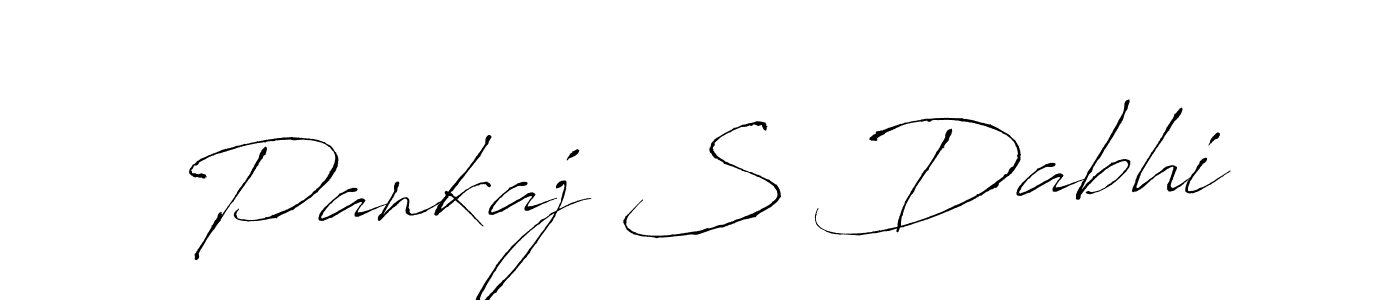 Design your own signature with our free online signature maker. With this signature software, you can create a handwritten (Antro_Vectra) signature for name Pankaj S Dabhi. Pankaj S Dabhi signature style 6 images and pictures png