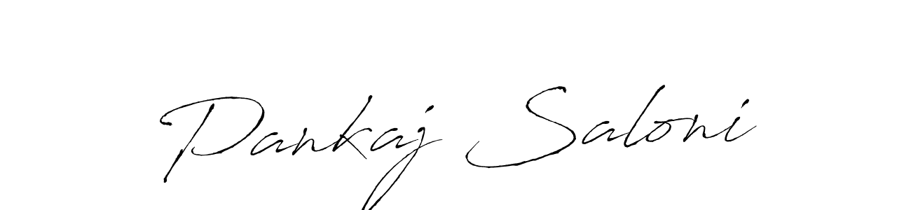 Create a beautiful signature design for name Pankaj Saloni. With this signature (Antro_Vectra) fonts, you can make a handwritten signature for free. Pankaj Saloni signature style 6 images and pictures png