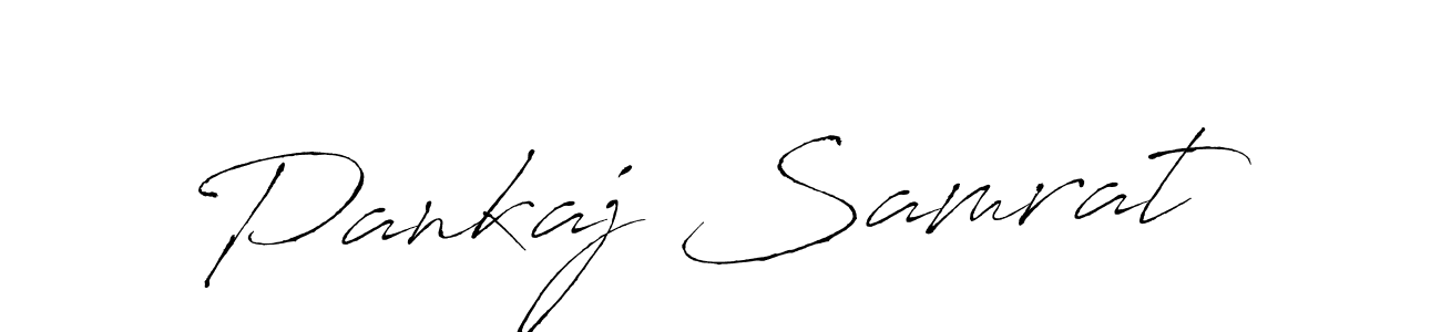 Make a beautiful signature design for name Pankaj Samrat. With this signature (Antro_Vectra) style, you can create a handwritten signature for free. Pankaj Samrat signature style 6 images and pictures png