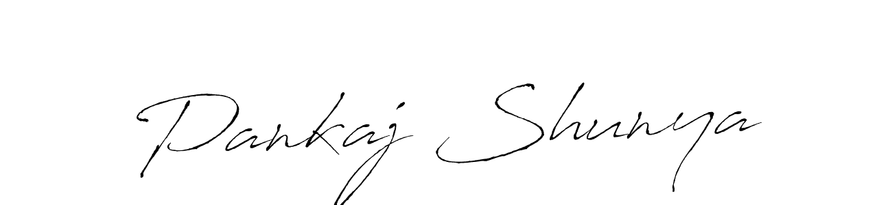 Use a signature maker to create a handwritten signature online. With this signature software, you can design (Antro_Vectra) your own signature for name Pankaj Shunya. Pankaj Shunya signature style 6 images and pictures png