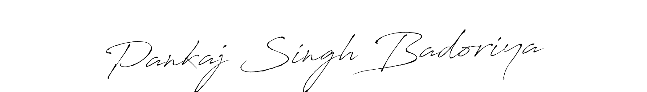 It looks lik you need a new signature style for name Pankaj Singh Badoriya. Design unique handwritten (Antro_Vectra) signature with our free signature maker in just a few clicks. Pankaj Singh Badoriya signature style 6 images and pictures png