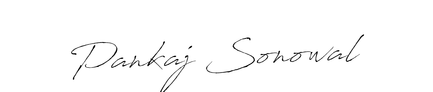 How to make Pankaj Sonowal signature? Antro_Vectra is a professional autograph style. Create handwritten signature for Pankaj Sonowal name. Pankaj Sonowal signature style 6 images and pictures png