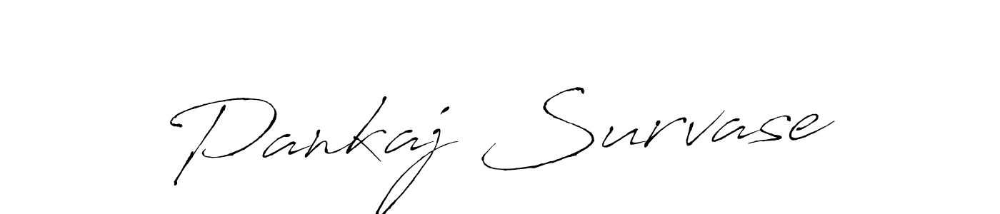 Pankaj Survase stylish signature style. Best Handwritten Sign (Antro_Vectra) for my name. Handwritten Signature Collection Ideas for my name Pankaj Survase. Pankaj Survase signature style 6 images and pictures png