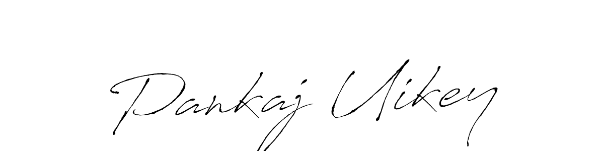 How to make Pankaj Uikey name signature. Use Antro_Vectra style for creating short signs online. This is the latest handwritten sign. Pankaj Uikey signature style 6 images and pictures png