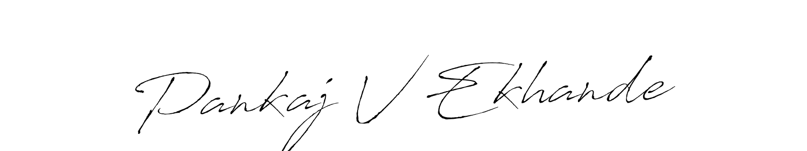 Also You can easily find your signature by using the search form. We will create Pankaj V Ekhande name handwritten signature images for you free of cost using Antro_Vectra sign style. Pankaj V Ekhande signature style 6 images and pictures png