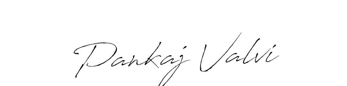 Design your own signature with our free online signature maker. With this signature software, you can create a handwritten (Antro_Vectra) signature for name Pankaj Valvi. Pankaj Valvi signature style 6 images and pictures png