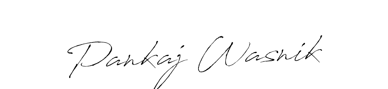 Antro_Vectra is a professional signature style that is perfect for those who want to add a touch of class to their signature. It is also a great choice for those who want to make their signature more unique. Get Pankaj Wasnik name to fancy signature for free. Pankaj Wasnik signature style 6 images and pictures png