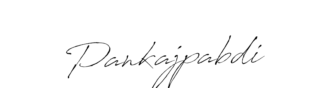 How to make Pankajpabdi name signature. Use Antro_Vectra style for creating short signs online. This is the latest handwritten sign. Pankajpabdi signature style 6 images and pictures png