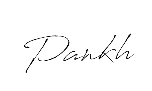 How to make Pankh name signature. Use Antro_Vectra style for creating short signs online. This is the latest handwritten sign. Pankh signature style 6 images and pictures png