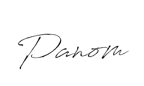 Panom stylish signature style. Best Handwritten Sign (Antro_Vectra) for my name. Handwritten Signature Collection Ideas for my name Panom. Panom signature style 6 images and pictures png