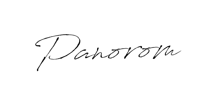 Panorom stylish signature style. Best Handwritten Sign (Antro_Vectra) for my name. Handwritten Signature Collection Ideas for my name Panorom. Panorom signature style 6 images and pictures png