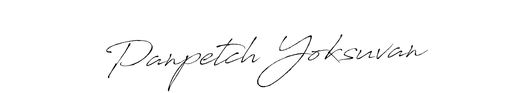 It looks lik you need a new signature style for name Panpetch Yoksuvan. Design unique handwritten (Antro_Vectra) signature with our free signature maker in just a few clicks. Panpetch Yoksuvan signature style 6 images and pictures png