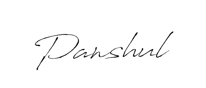 Panshul stylish signature style. Best Handwritten Sign (Antro_Vectra) for my name. Handwritten Signature Collection Ideas for my name Panshul. Panshul signature style 6 images and pictures png