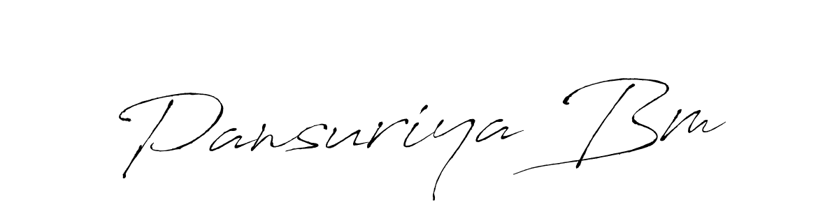 Also You can easily find your signature by using the search form. We will create Pansuriya Bm name handwritten signature images for you free of cost using Antro_Vectra sign style. Pansuriya Bm signature style 6 images and pictures png