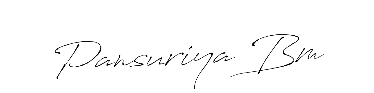 Also You can easily find your signature by using the search form. We will create Pansuriya Bm name handwritten signature images for you free of cost using Antro_Vectra sign style. Pansuriya Bm signature style 6 images and pictures png